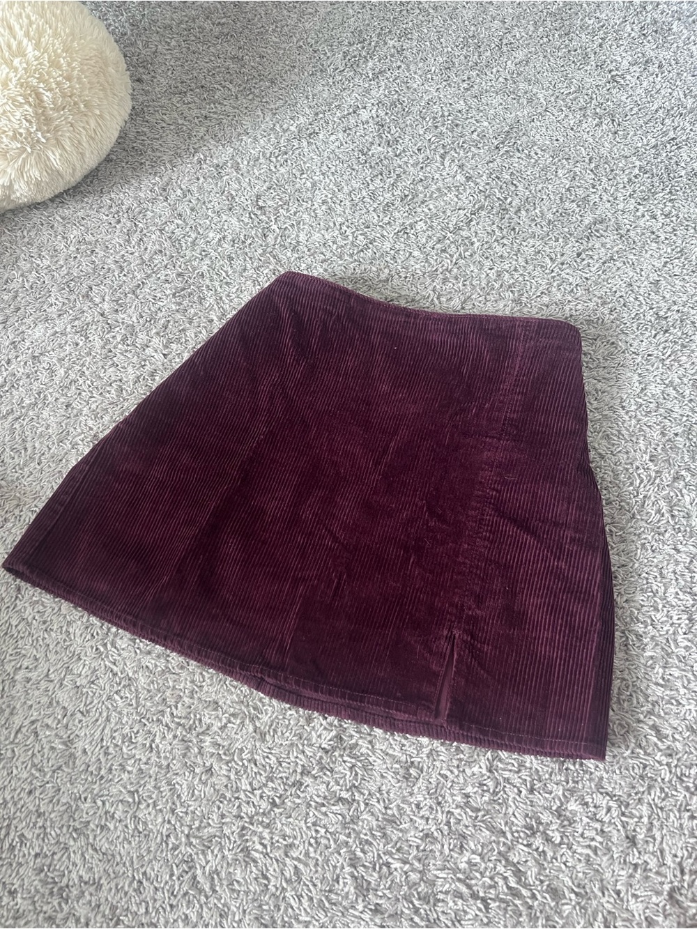 Hollister Deep Plum Corduroy Mini Skirt